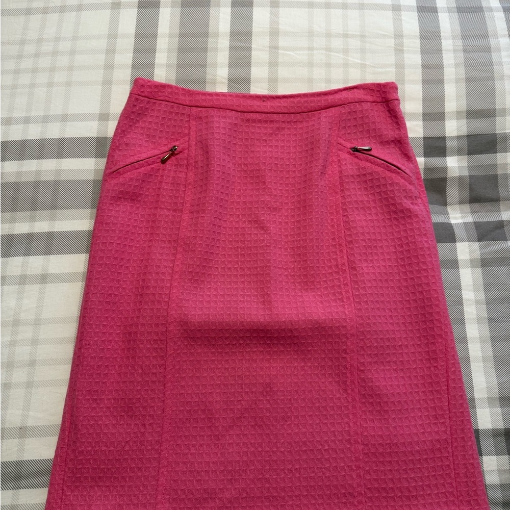 Milly Vibrant Pink Pencil Skirt